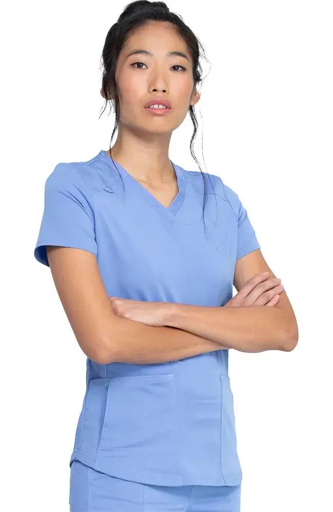 Dickies Balance Women's Knitted Panel Scrub Top DK875 Simply Scrubs Australia